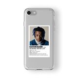 Iphone 6 Plus Ve 6s Plus ile Uyumlu Xxxtentacion Minimalist Poster Tasarım Baskılı Şeffaf Kılıf