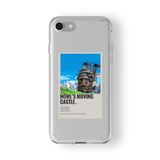 Iphone 6 Plus Ve 6s Plus ile Uyumlu Yürüyen Şato Minimalist Poster Tasarım Baskılı Şeffaf Kılıf