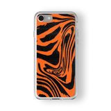 iPhone 6 Plus ve 6s Plus ile Uyumlu Zebra Desen Tasarım Baskılı Şeffaf Kılıf