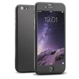 İphone 7-8 360 Derece Slim Premium Simli Siyah Silikon Kılıf