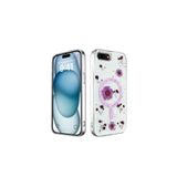 iPhone 7 Plus / 8 Plus Uyumlu Kılıf Daisy Simli Magsafe Silikon Kapak Mor