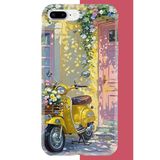 İphone 7 Plus-8 Plus Uyumlu Sarı Mobilet Baskılı Silikon Kılıf