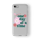 Iphone 7 Plus Ve 8 Plus ile Uyumlu One Day At A Timetasarım Baskılı Şeffaf Kılıf