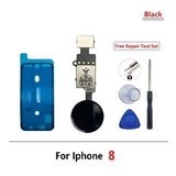 Iphone 8 Home Tuşu Toz Batnı Tamir Seti Tıkım Siyah