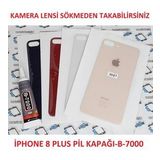 İphone 8 PLUS Arka Pil Batarya Kapağı (CAM) B-7000