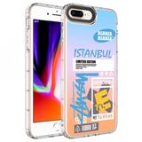 Iphone 8 Plus Kılıf Renkli Desenli Sert Silikon Zore Korn Kılıf