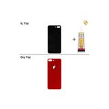 İphone 8 Plus Kırmızı Arka Kapak Arka Cam Batarya Kapağı Lazer Kesim Kapak Pil Kapağı + B-7000 Yapıştırıcı