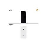 İphone 8G Gümüş Renk Arka Kapak Arka Cam Batarya Kapağı Lazer Kesim Kapak Pil Kapağı
