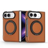 iPhone Duo Turuncu Deri Kılıf