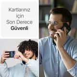 iPhone Için Magsafe ile Uyumlu Cüzdan Manyetik Kartlık Yenilenmiş V2 Güçlü Mıktanıs ile Süper Yapışma ve Sağlam Tutuş (Mor, Modern)