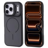 iPhone ile uyumlu 17 Pro Max Kılıf Kablosuz Şarj Özellikli Kamera Standlı Notron Kapak Siyah