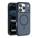 iPhone ile uyumlu 17 Pro Max Kılıf Kılıf Kablosuz Şarj Özellikli Kamera Korumali Tea Kapak Lacivert