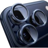 iPhone iPhone 17 Pro/17 Pro Max Premium Safir Parmak Izi Bırakmayan Lens Koruma Parlak Temperli Kamera Koruyucu Cl-12 - Lacivert - 17Pro/17ProMax