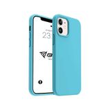 iPhone Kılıf İnce Sıvı Silikon 3 Katmanlı Tam Kaplamalı Yumuşak Jel Kauçuk Kılıf Kapak (Açık Cam Göbeği, iPhone 11)