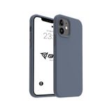 iPhone Kılıf İnce Sıvı Silikon 3 Katmanlı Tam Kaplamalı Yumuşak Jel Kauçuk Kılıf Kapak (Gri, iPhone 11)