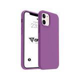 iPhone Kılıf İnce Sıvı Silikon 3 Katmanlı Tam Kaplamalı Yumuşak Jel Kauçuk Kılıf Kapak (Mat Mor, iPhone 11)
