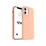 iPhone Kılıf İnce Sıvı Silikon 3 Katmanlı Tam Kaplamalı Yumuşak Jel Kauçuk Kılıf Kapak (Mat Turuncu, iPhone 11)