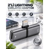 IPHONE Lıghtnıng 2’li Çoklayıcı – Şarj ve Kulaklık Için Çift Lıghtnıng Dönüştürücü Adaptör