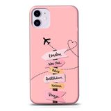 Iphone Özel Tasarım Dünya Seyahati Yumuşak Silikon Telefon Kılıfı (iPhone 13 Pro Max)