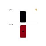 İphone Se 2020 Kırmızı Renk Arka Kapak Arka Cam Batarya Kapağı Lazer Kesim Kapak Pil Kapağı