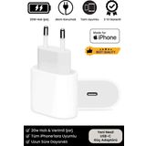 iPhone Tüm Serilere Uyumlu 20W Hızlı Şarj Aleti 7 8 x 11 12 13 14 15 16 Için Type-C Girişli Adaptör