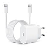 Iphone Tüm Serilerle Uyumlu Hızlı Şarj Aleti Adaptör Kablo Plus 6 7 8 x 11 12 13 14 Pro Max - Beyaz