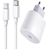 Iphone Tüm Uyumlu Hızlı Şarj Aleti Adaptör+ Kablo 6 7 8 x 11 12 13 14 Pro MAX-20WATT Lighting - Beyaz