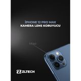 iPhone Uyumlu 12 Pro Max Kamera Lens Koruyucu - Mavi