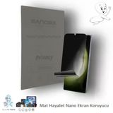 İphone Uyumlu 14 Plus Nano Ekran Koruyucu Esnek Ultra İnce Sandex - Mat Hayalet