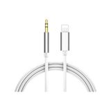 İphone Uyumlu Aux Kablosu Lightning To 3.5mm Jack Çevirici Dönüştürücü Beyaz Bluetooth Gerektirmez