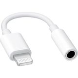 Iphone Uyumlu Lightning - 3.5mm Aux Kulaklık Dönüştürücü Adaptör - Beyaz