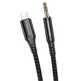 İphone Uyumlu Lightning To 3.5Mm Aux Ses Aktarım Kablosu Örgülü Kablo 1 Metre