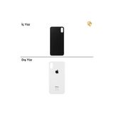 İphone X Gümüş Renk Arka Kapak Arka Cam Batarya Kapağı Lazer Kesim Kapak Pil Kapağı