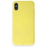İphone X Kılıf First Silikon - Sarı
