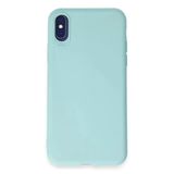İphone X Kılıf First Silikon - Turkuaz