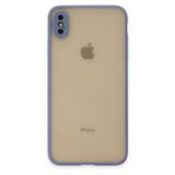 iPhone X Kılıf Montreal Silikon Kapak - Gri-(5796)