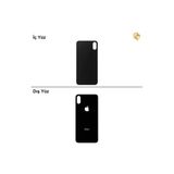 İphone X Siyah Renk Arka Kapak Arka Cam Batarya Kapağı Lazer Kesim Kapak Pil Kapağı