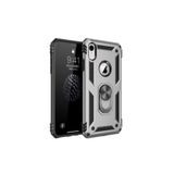 iPhone XR 6.1 Kılıf Vega Yüzüklü Standlı Zırh Tank Kapak + Ekran Koruma 3453