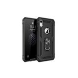 iPhone XR 6.1 Kılıf Vega Yüzüklü Standlı Zırh Tank Kapak + Ekran Koruma 4191