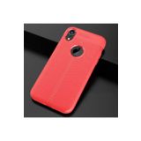 iPhone XR Kılıf Niss Deri Görünümlü Silikon Kapak + Ekran Koruma 5871