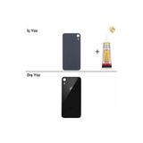İphone Xr Siyah Arka Kapak Arka Cam Batarya Kapağı Lazer Kesim Kapak Pil Kapağı + B-7000 Yapıştırıcı
