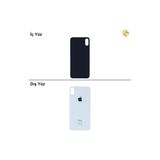İphone Xs Gümüş Renk Arka Kapak Arka Cam Batarya Kapağı Lazer Kesim Kapak Pil Kapağı