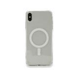 iPhone Xs Max ile Uyumlu MagSafe ile uyumlu Özellikli Şeffaf Manyetik Kılıf Kablosuz Şarj Desteği