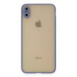 İphone Xs Max Kılıf Montreal Silikon Kapak - Gri-(5796)