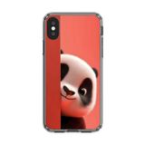 iPhone XS Uyumlu Şeffaf Kılıf 4 Peluş Panda Tasarımlı