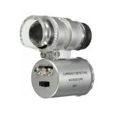 Iphone5 Için Uyumlu Kapaklı Lens Mikroskop Taşınabilir Mini Cep Boyutu LED Mikroskop NO.9882IP5II - Beyaz