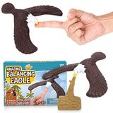 IPIDIPI TOYS Parmak için Dengeleyici Kuş 2'li Paket - Fizik ve Bilim Oyuncağı - Parti Hediyeleri, Retro Sihirli Hediye, Çorap Doldurucuları vb. için Kuş Denge Parmak Oyuncağı