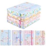 Ipienlee Mini Cep Notebook Tavşan Çizgi Film Sert Kapaklı Defterler Küçük Günlük Not Pedleri Çizgili Not Defteri Sevimli Küçük Günlük Not Defteri A6 Boyut 8,9 x 14 cm 4'lü Paket