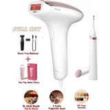 Ipl Lazer Epilasyon Cihazı, 2 Akıllı Başlık (Vücut ve Yüz Başlığı), + Tüy Alma Cihazı +Tıraş Makinesi + Mutfak Tartısı (Onerous) - Beyaz