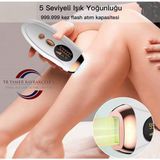 IPL Lazer Epilasyon Cihazı 990.000 Atım Manuel & Otomatik Mod – Acısız Kalıcı Tüy Giderme – 5 Seviye Işık